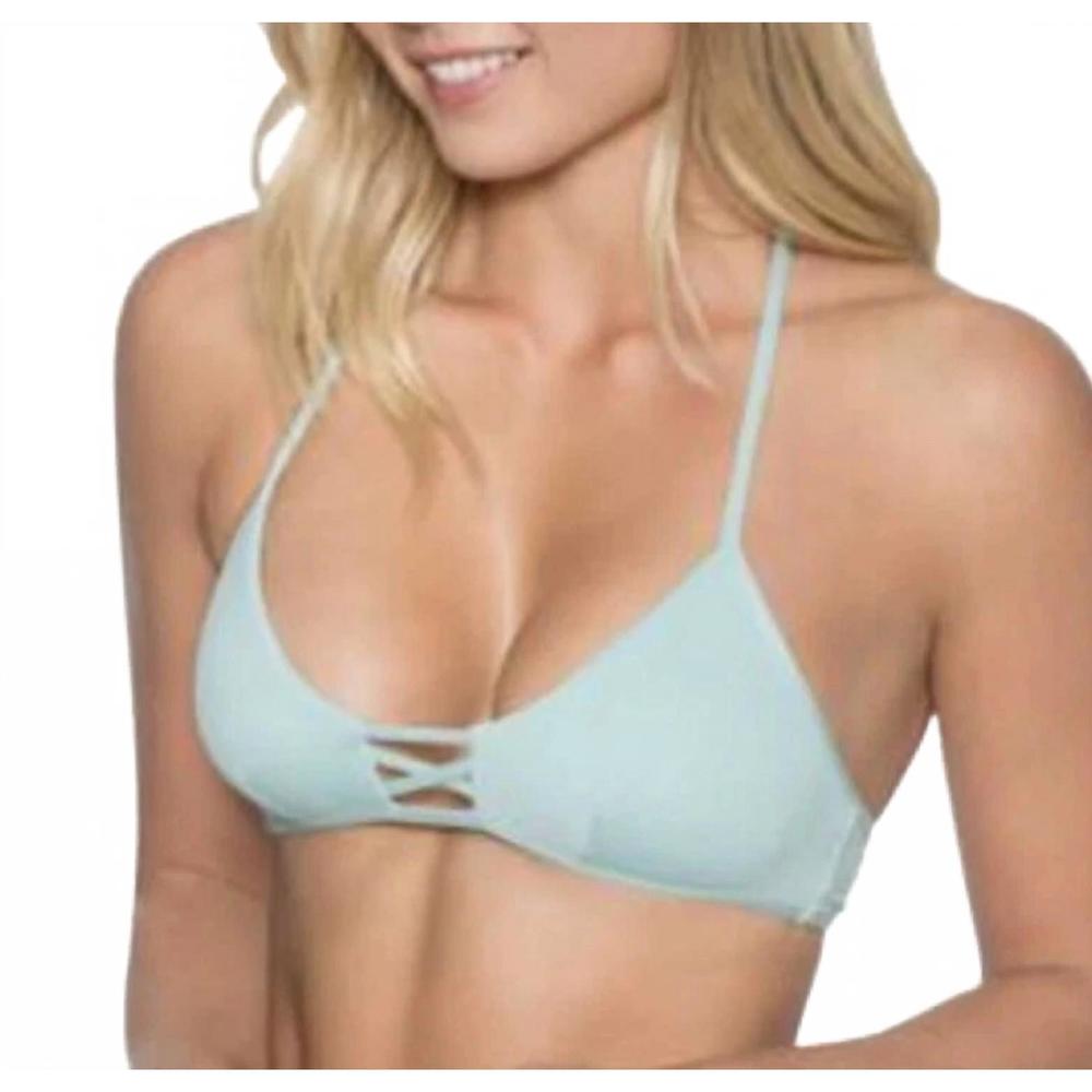 NEW B SWIM beach side top in dawn blue